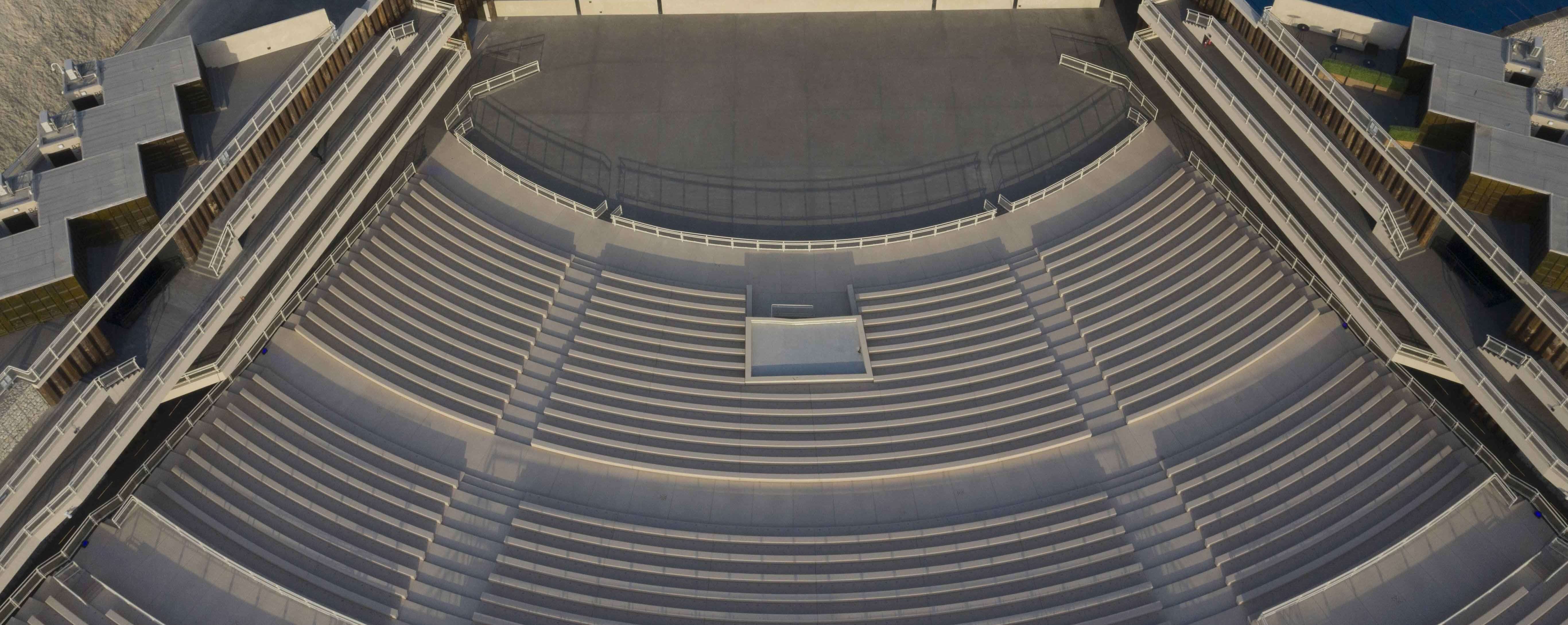 Aerial View of the Theatre at Al Dana Amphitheatre, Bahrain's newest live entertainment destination.